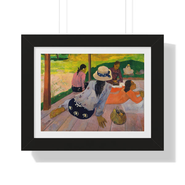 The Siesta by Paul Gauguin - Framed Print - Zapista