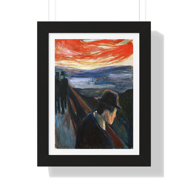 Despair by Edvard Munch, 1892 - Framed Print - Zapista