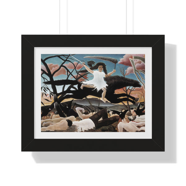 War, or The Rider of Discord by Henri Rousseau - Framed Print - Zapista