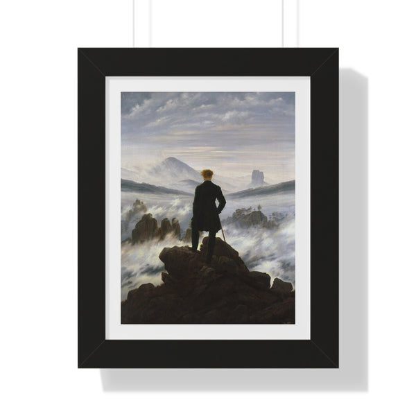 Wanderer above the Sea of Fog by Caspar David Friedrich - Framed Print - Zapista