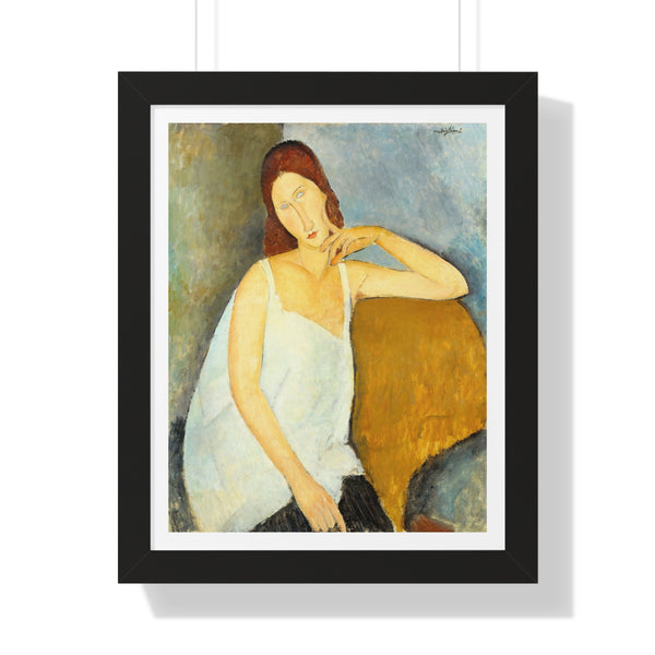 Jeanne Hébuterne by Amedeo Modigliani - Framed Print - Zapista