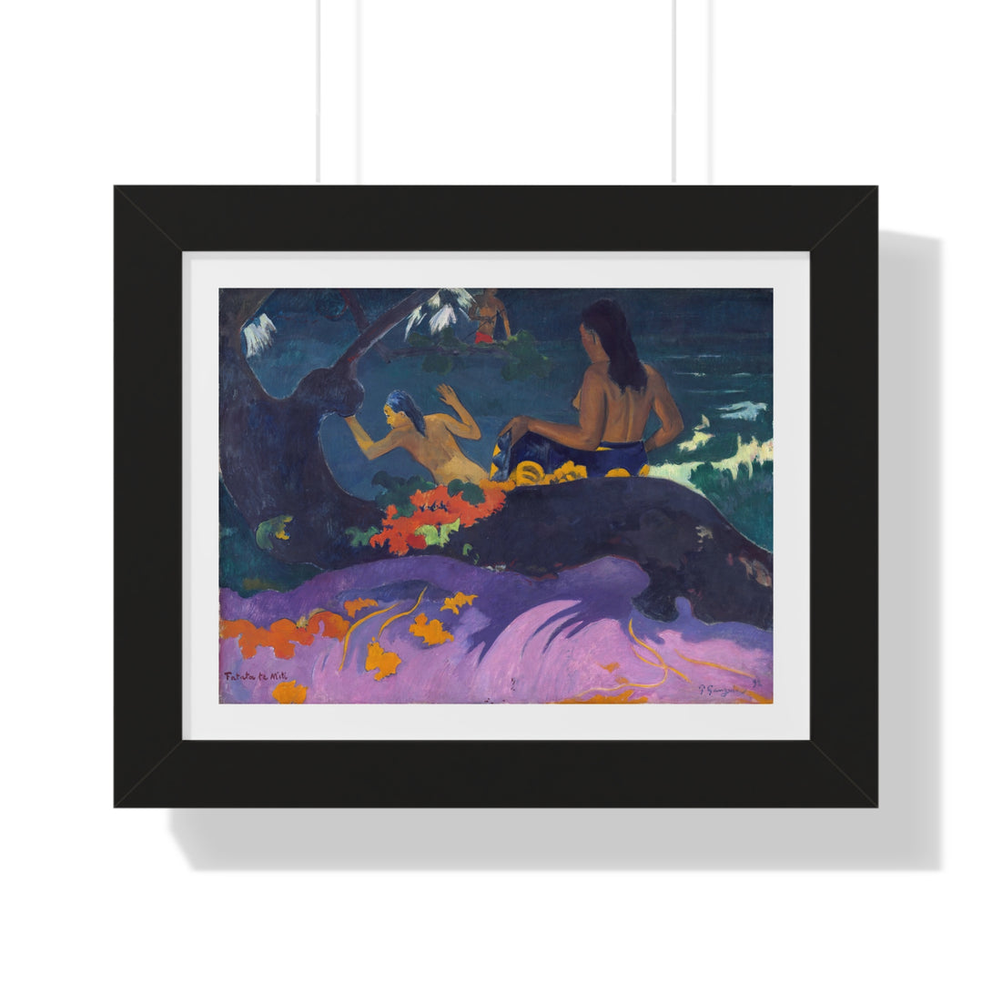 By the Sea (Fatata te miti) by Paul Gauguin - Framed Print - Zapista