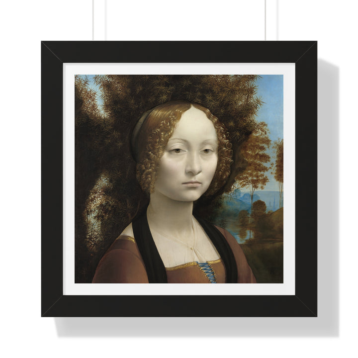 Ginevra de' Benci by Leonardo da Vinci - Framed Print - Zapista