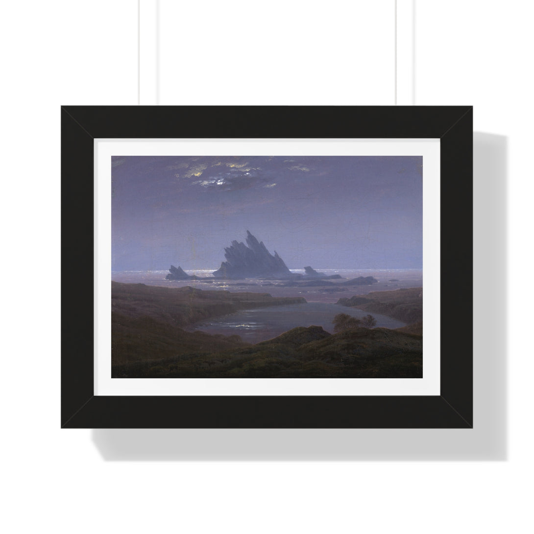 Felsenriff am Meeresstrand by Caspar David Friedrich - Framed Print - Zapista