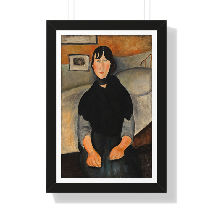 Young Woman of the People by Amedeo Modigliani - Framed Print - Zapista