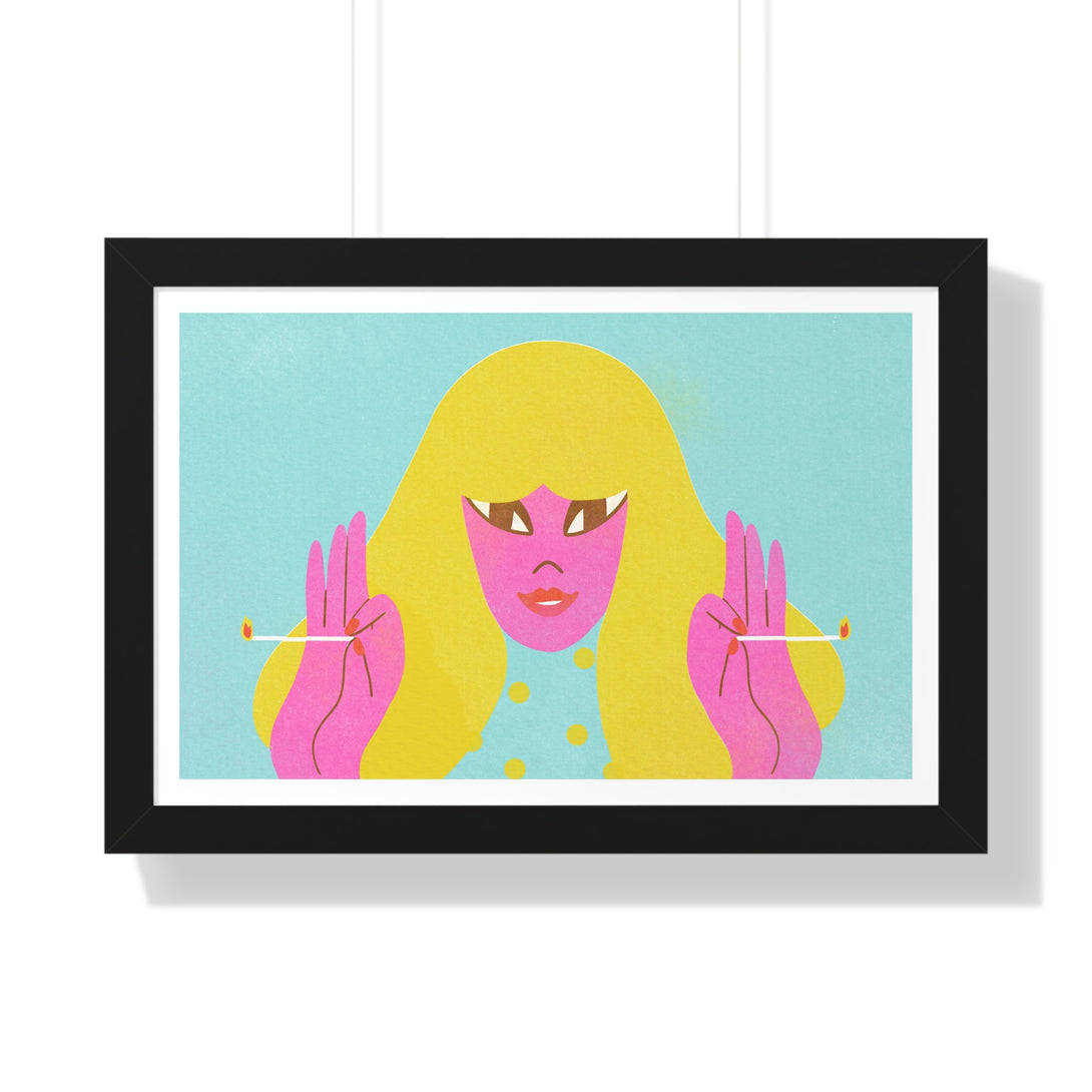 Femme Flare - Framed Print - Zapista