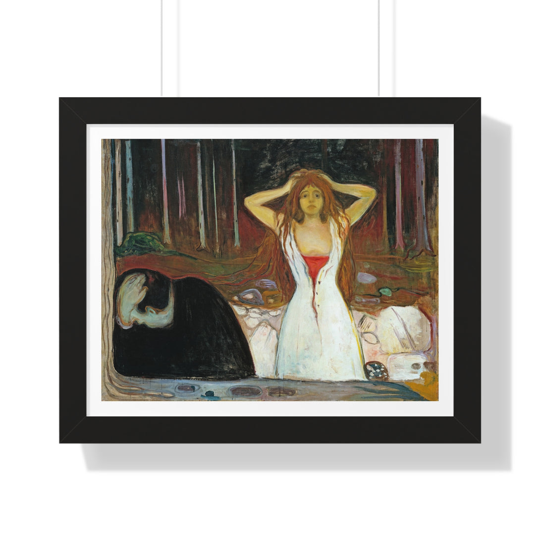 Ashes by Edvard Munch - Framed Print - Zapista