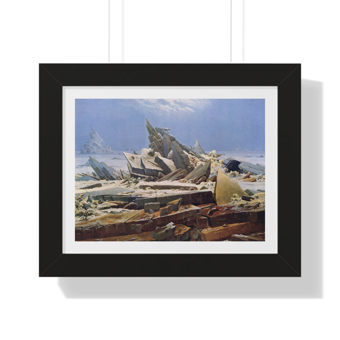 The Sea of Ice (The Wreck of Hope) by Caspar David Friedrich - Framed Print - Zapista