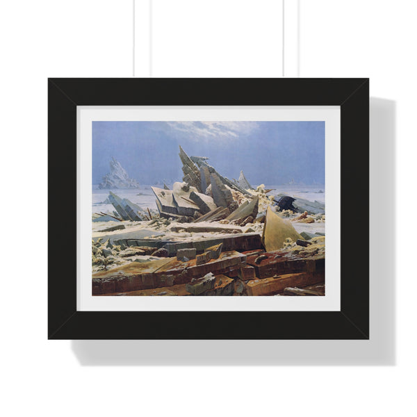 The Sea of Ice (The Wreck of Hope) by Caspar David Friedrich - Framed Print - Zapista