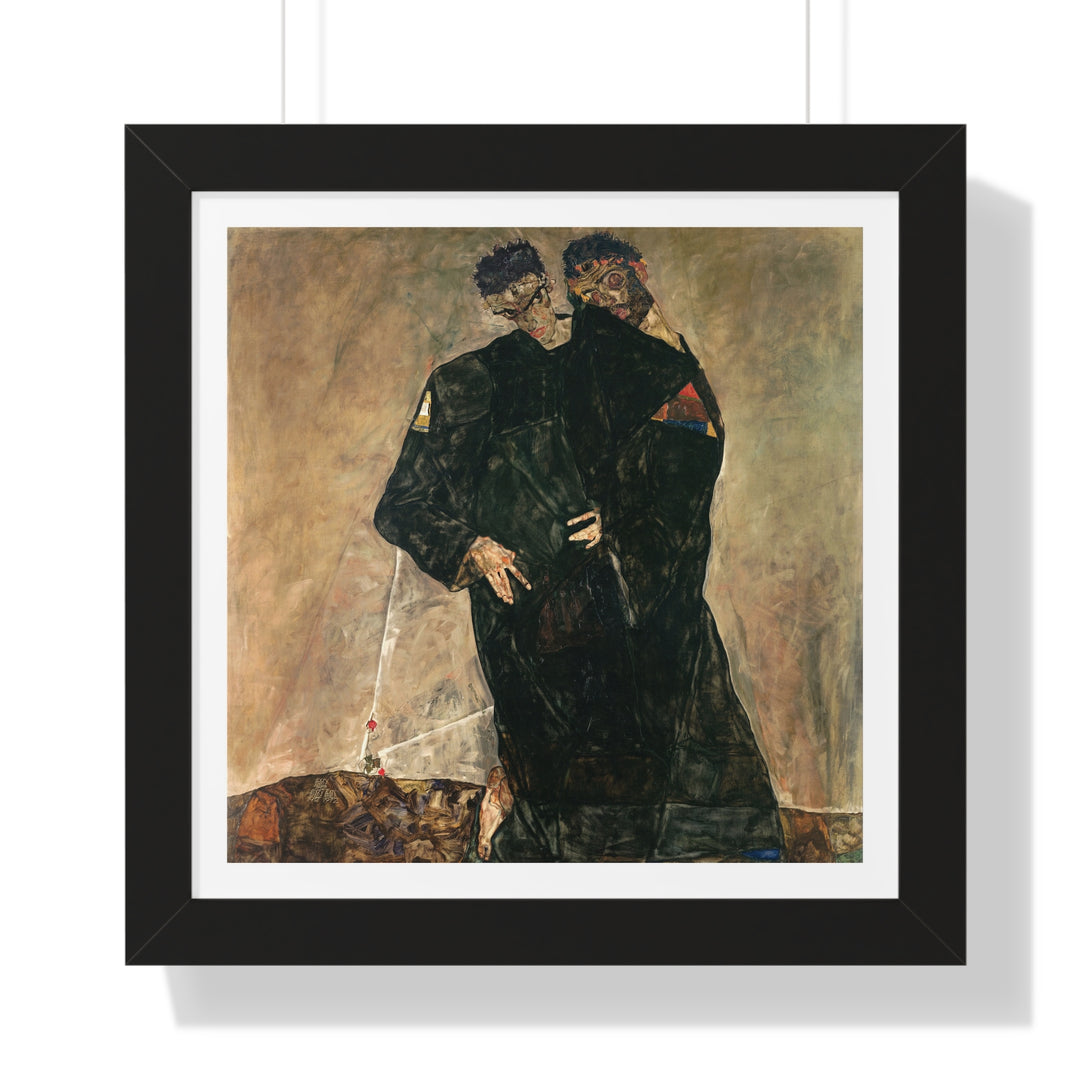 The Hermits by Egon Schiele - Framed Print - Zapista