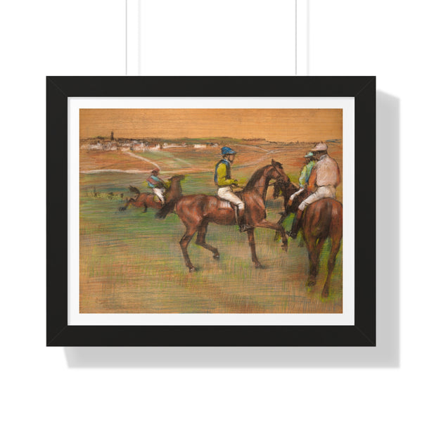 Race Horses by Edgar Degas - Framed Print - Zapista