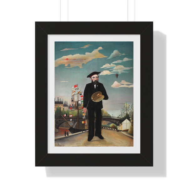 Myself, Portrait-Landscape by Henri Rousseau - Framed Print - Zapista