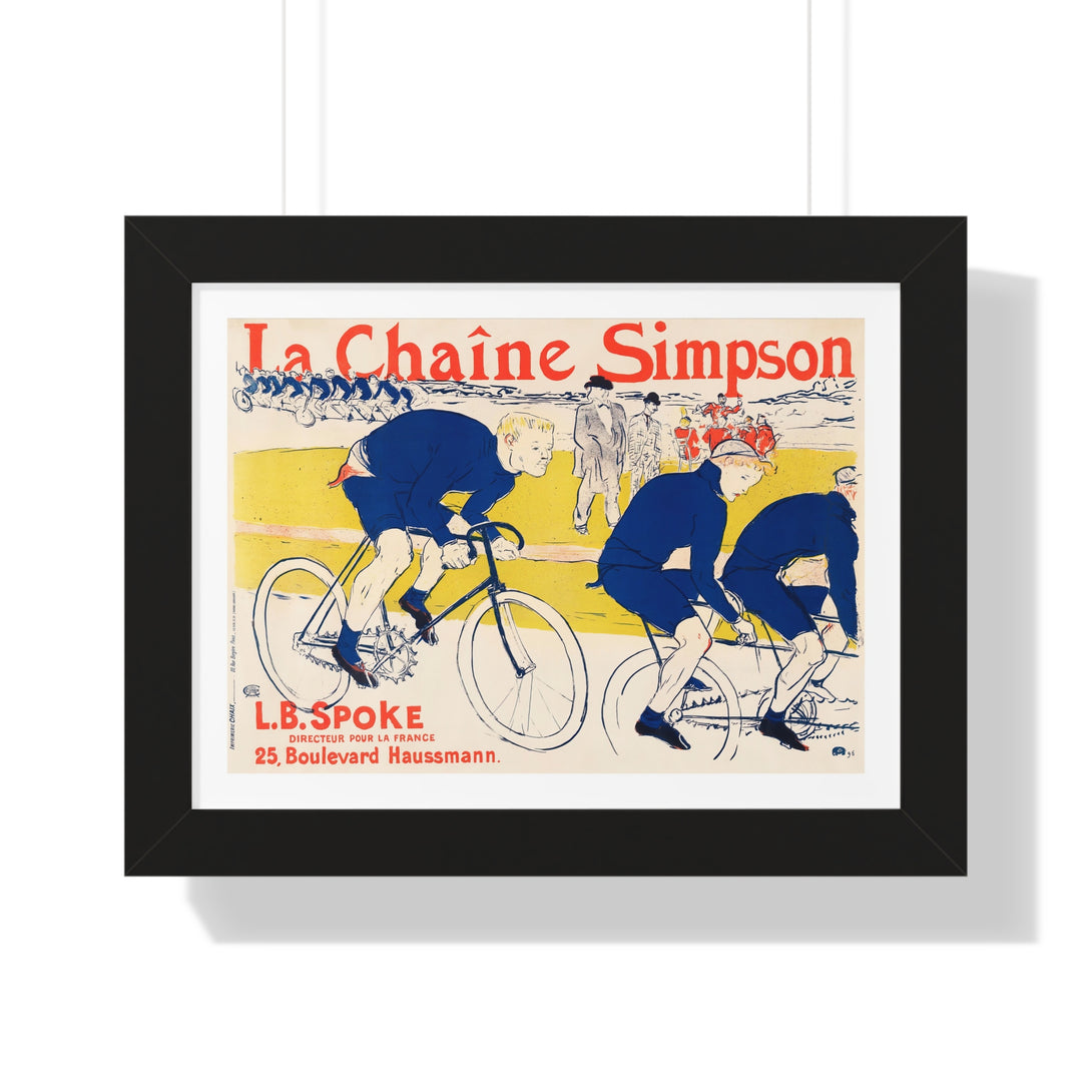 La Chaine Simpson by Henri de Toulouse-Lautrec - Framed Print - Zapista