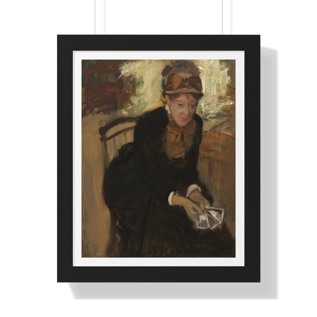 Mary Cassatt by Edgar Degas - Framed Print - Zapista