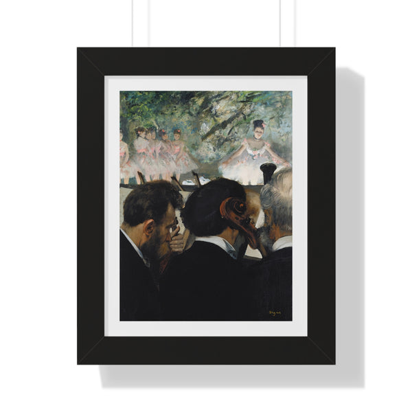 Orchestra Musicians by Edgar Degas - Framed Print - Zapista