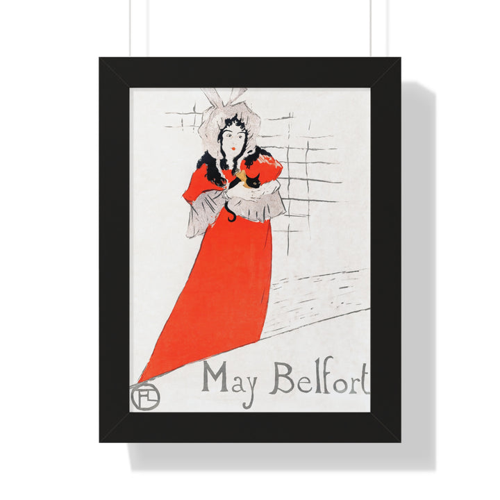 May Belfort by Henri de Toulouse–Lautrec - Framed Print - Zapista