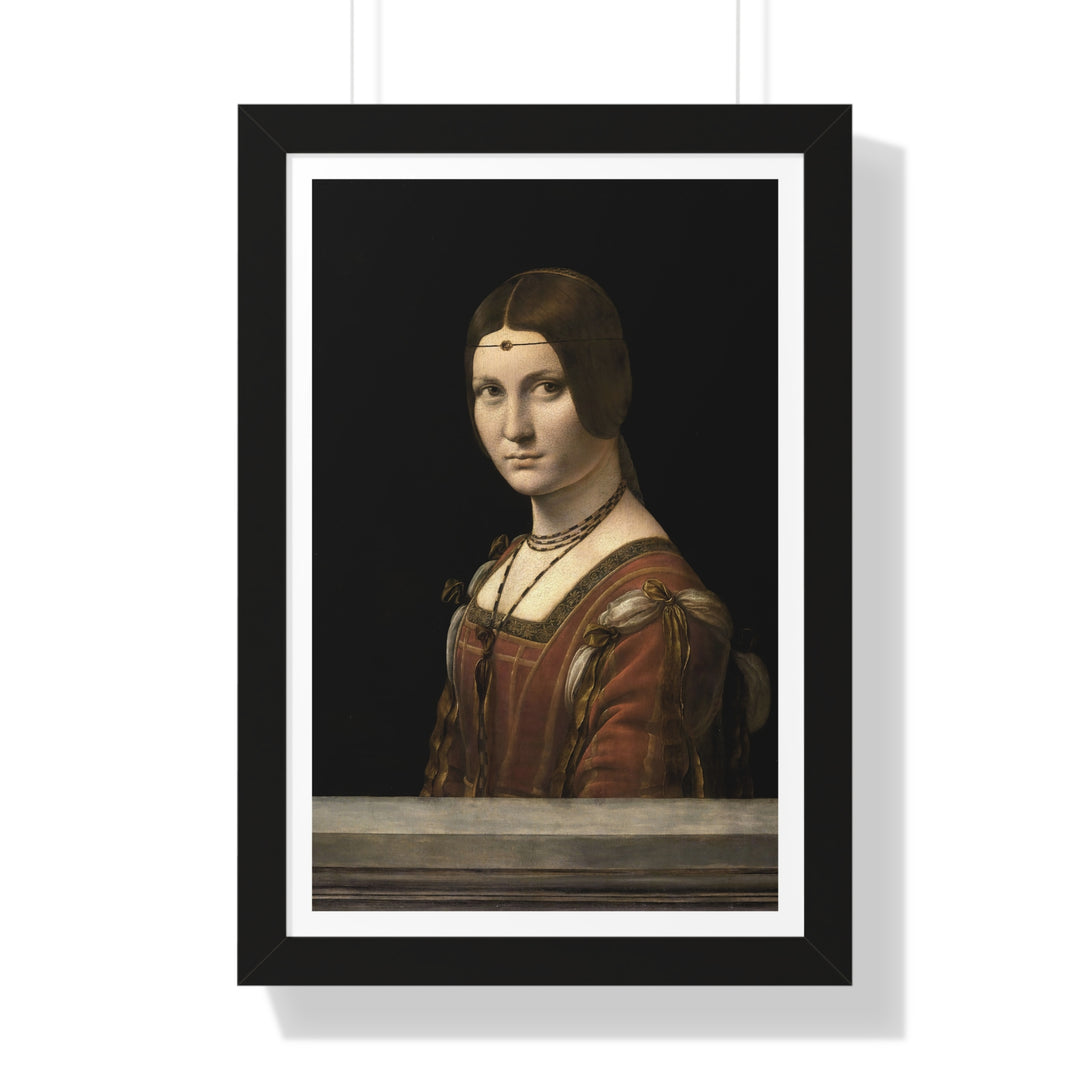 La Belle Ferronnière by Leonardo da Vinci - Framed Print - Zapista