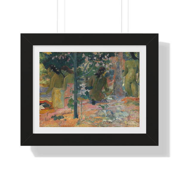 The Bathers by Paul Gauguin - Framed Print - Zapista