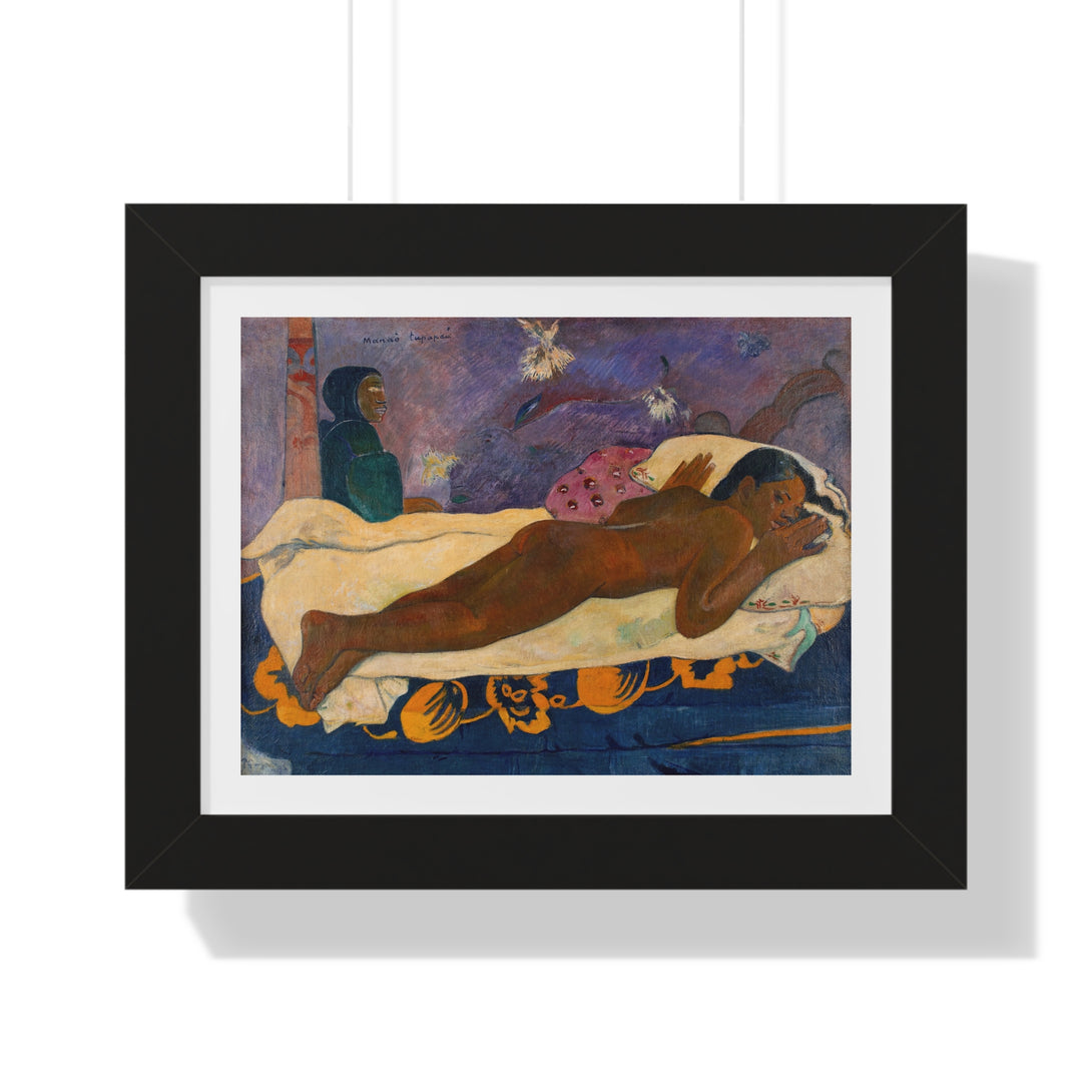 Spirit of the Dead Watching (Manao Tupapau) by Paul Gauguin - Framed Print - Zapista