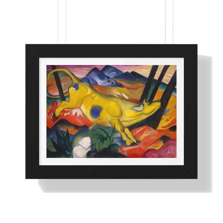 Yellow Cow by Franz Marc - Framed Print - Zapista