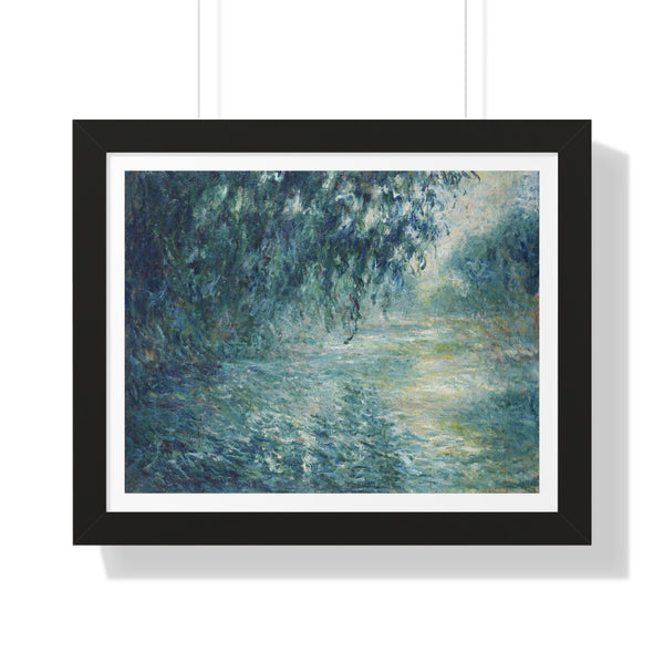 Morning on the Seine by Claude Monet - Framed Print - Zapista