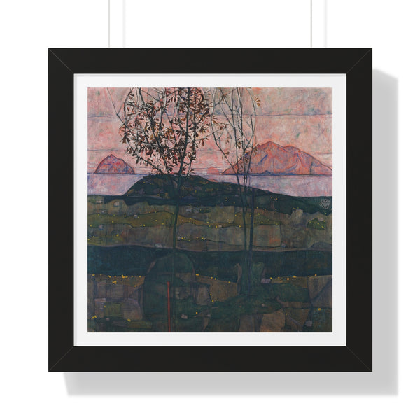 Setting Sun by Egon Schiele - Framed Print - Zapista