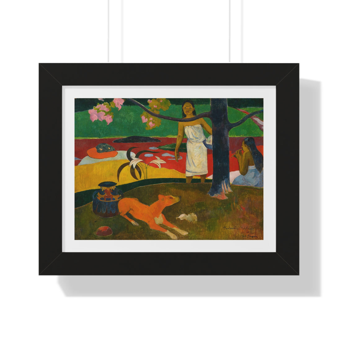 Tahitian Pastoral by Paul Gauguin - Framed Print - Zapista