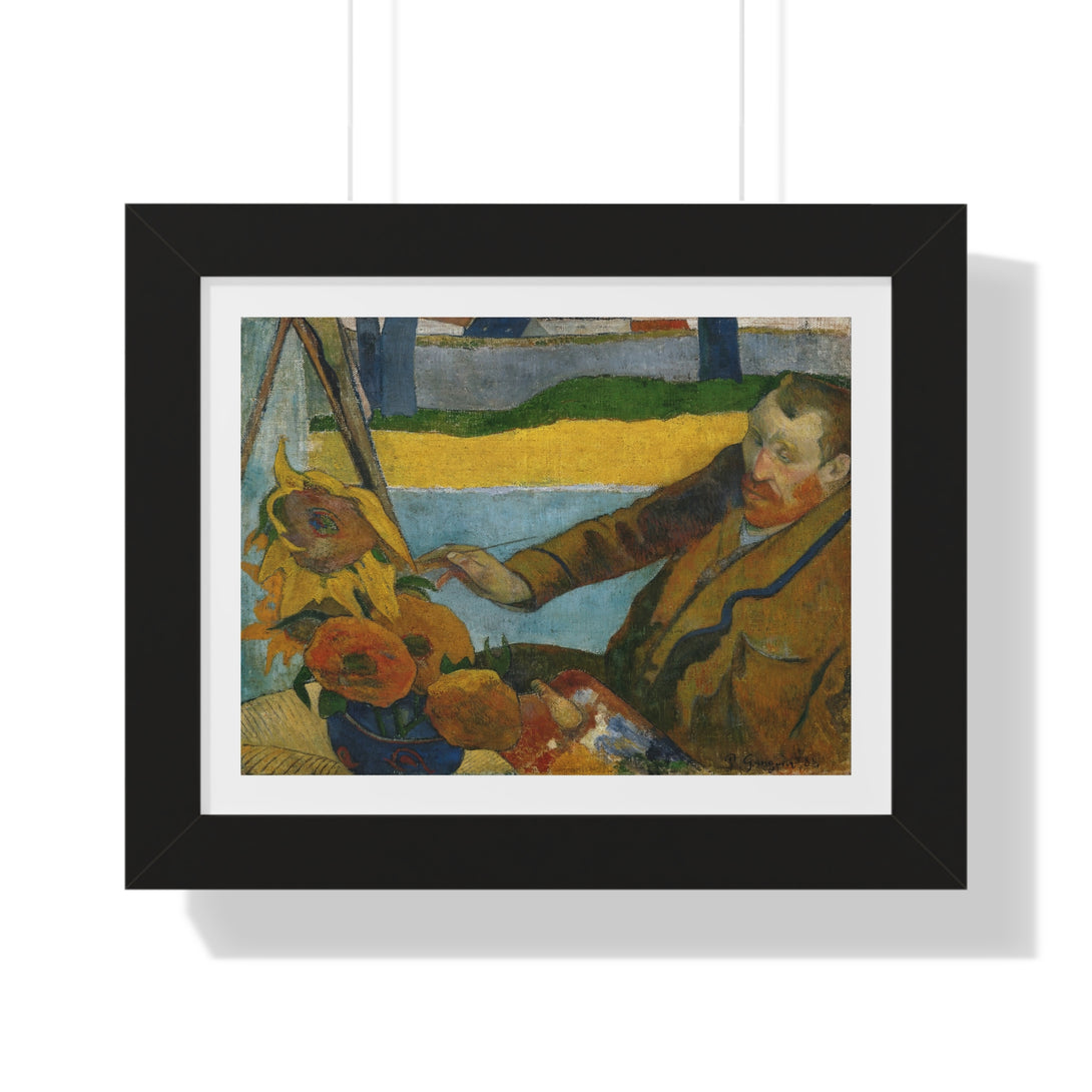 The Painter of Sunflowers by Paul Gauguin - Framed Print - Zapista