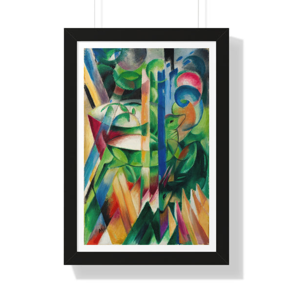 The Little Mountain Goats by Franz Marc - Framed Print - Zapista