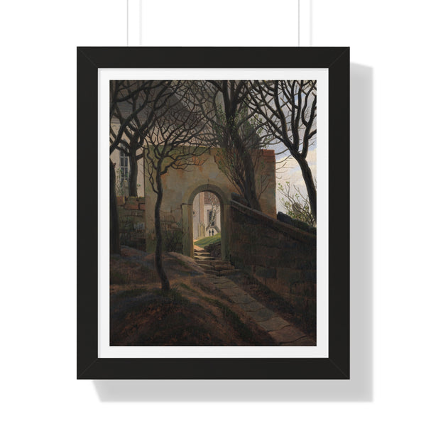 Kirchhofpforte by Caspar David Friedrich - Framed Print - Zapista