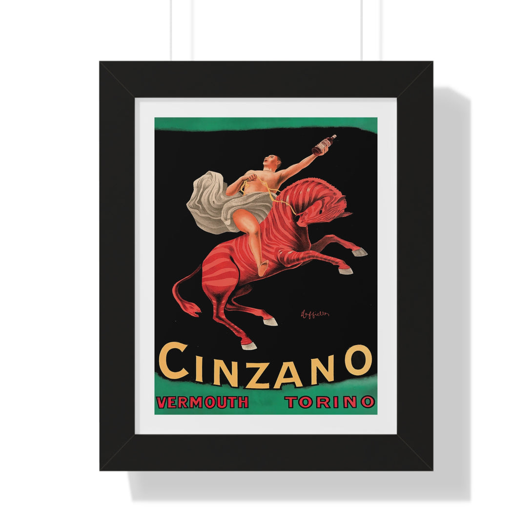 Cinzano Vermouth Torino by Leonetto Cappiello - Framed Print - Zapista