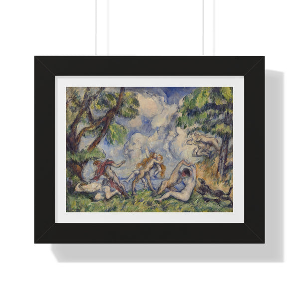 The Battle of Love by Paul Cézanne - Framed Print - Zapista