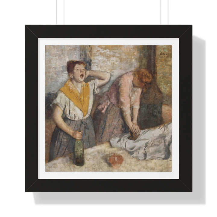 Repasseuses by Edgar Degas - Framed Print - Zapista