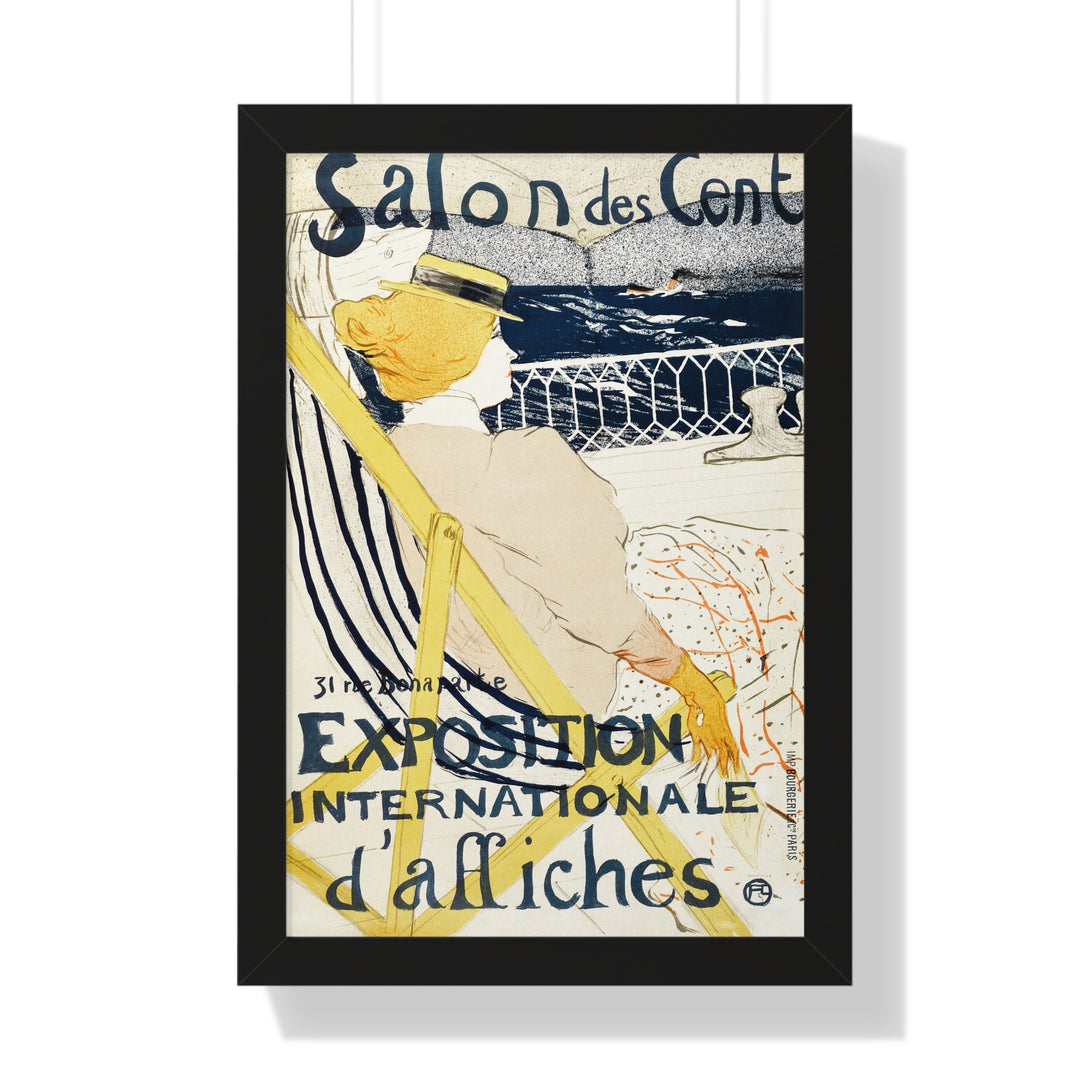 Salon des Cent: Exposition Internationale d'affiches by Henri de Toulouse-Lautrec - Framed Print - Zapista