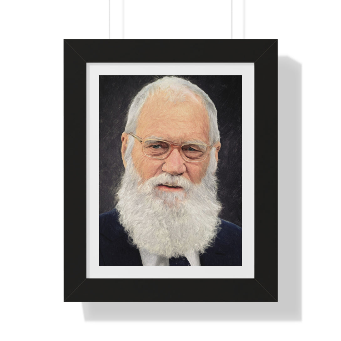 David Letterman - Framed Print - Zapista