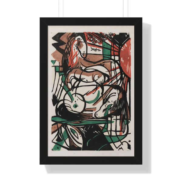 The Birth of Horses by Franz Marc - Framed Print - Zapista