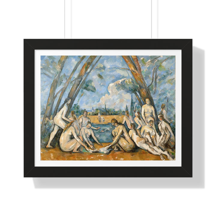 The Large Bathers by Paul Cézanne - Framed Print - Zapista