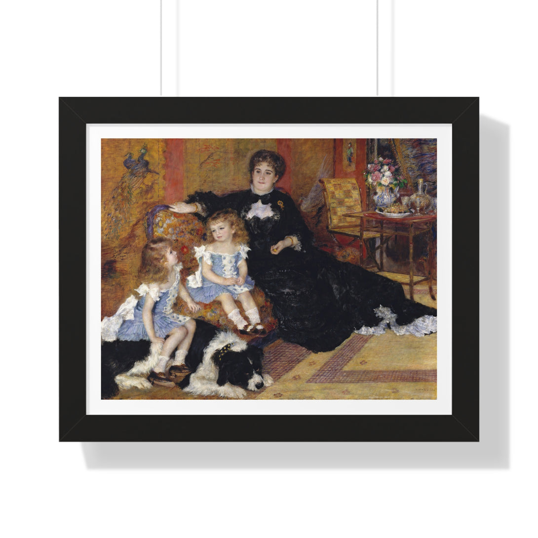 Madame Georges Charpentier and Her Children by Pierre-Auguste Renoir - Framed Print - Zapista