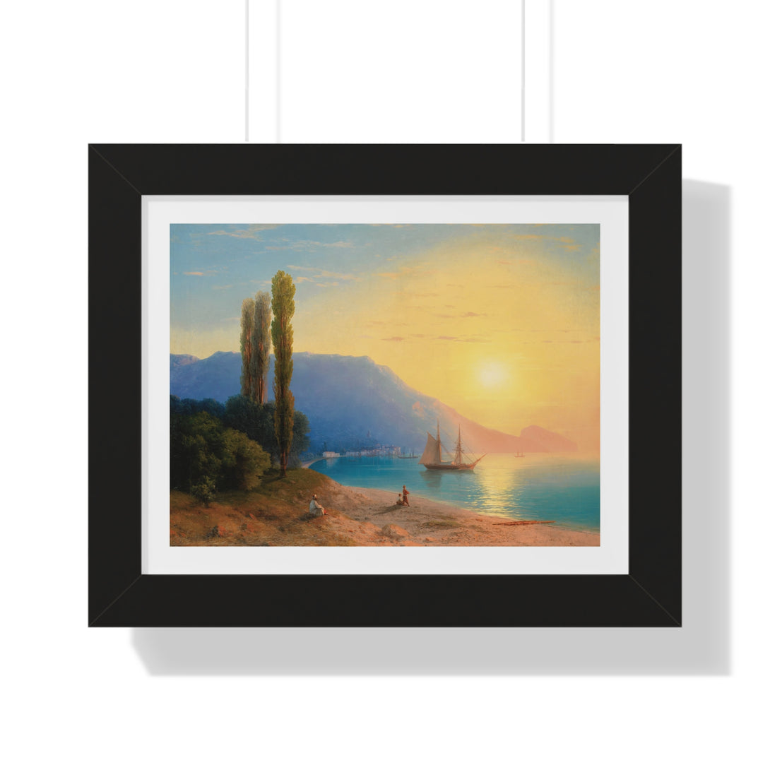 Sunset Over Yalta by Ivan Aivazovsky - Framed Print - Zapista