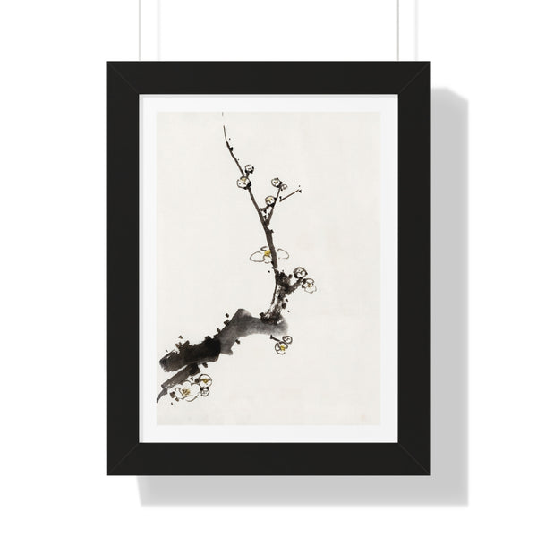 Tree Branch by Katsushika Hokusai - Framed Print - Zapista