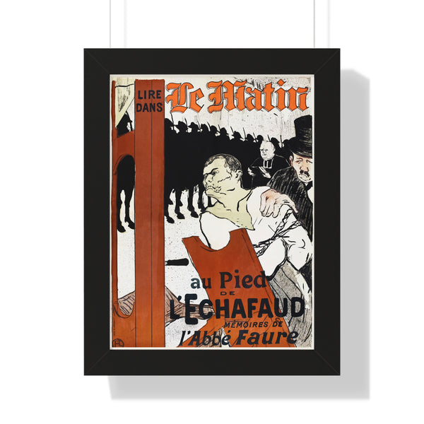 Au Pied de l'Echafaud (At the Foot of the Scaffold) by Henri de Toulouse–Lautrec - Framed Print - Zapista