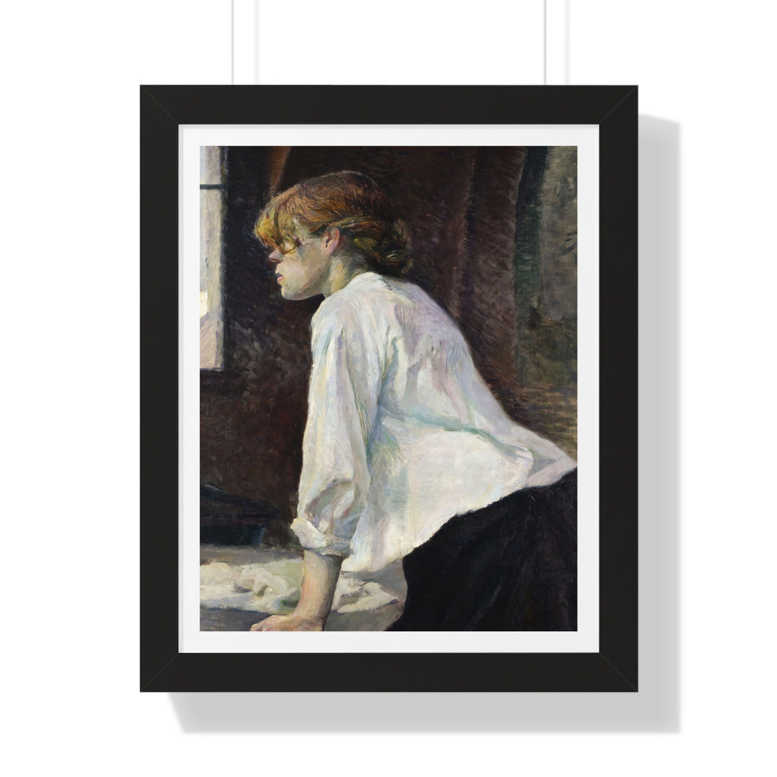 La Blanchisseuse (The laundress) by Henri de Toulouse-Lautrec - Framed Print - Zapista