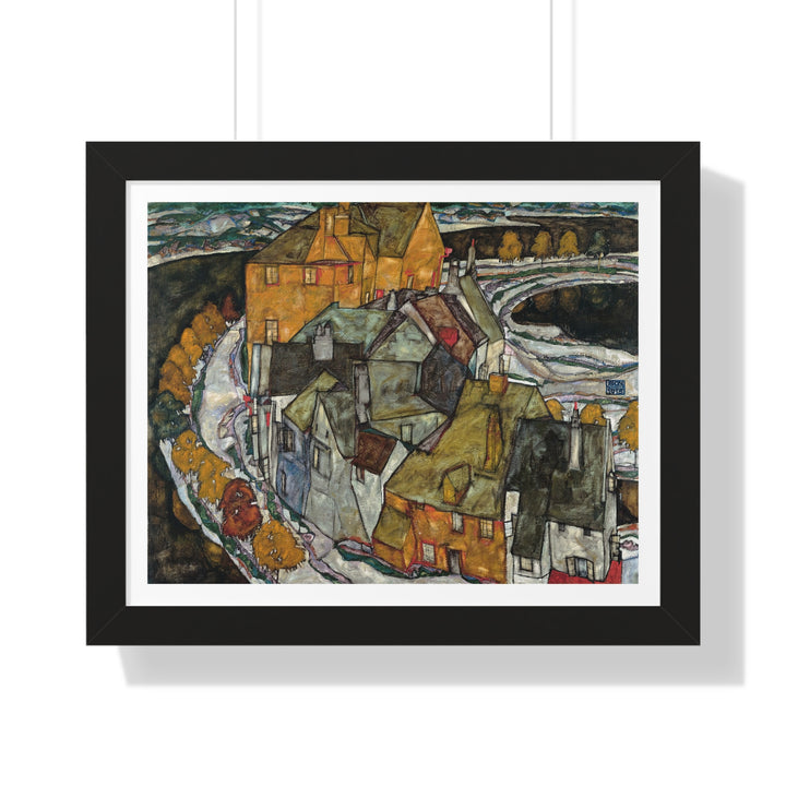 Crescent of Houses II by Egon Schiele - Framed Print - Zapista