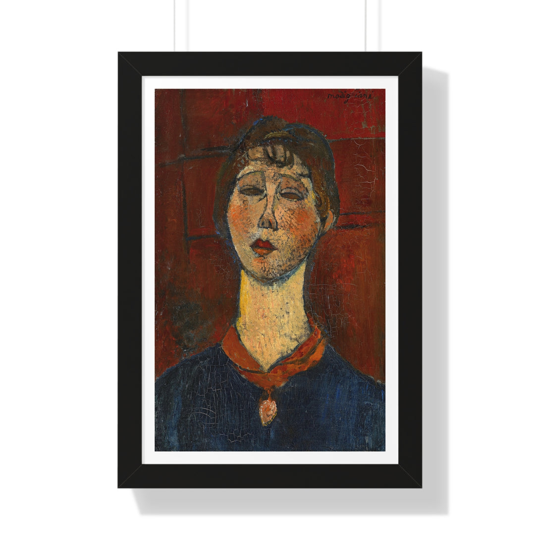 Portrait Of Madame Dorival by Amedeo Modigliani - Framed Print - Zapista