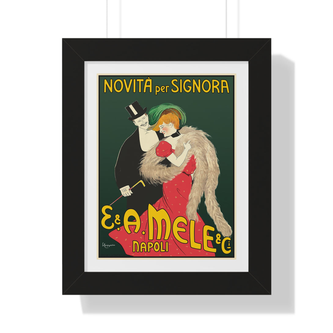 E. And A. Mele And Ci by Leonetto Cappiello - Framed Print - Zapista