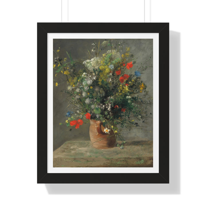 Flowers in a Vase, c. 1866 by Pierre-Auguste Renoir - Framed Print - Zapista