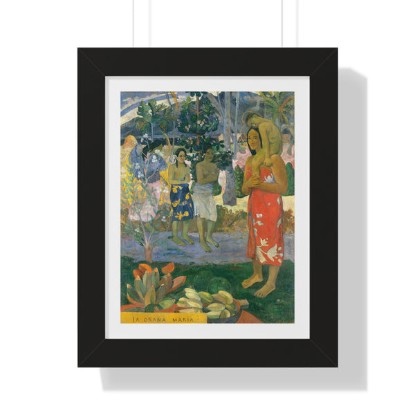 Ia Orana Maria (Ave Maria) by Paul Gauguin - Framed Print - Zapista