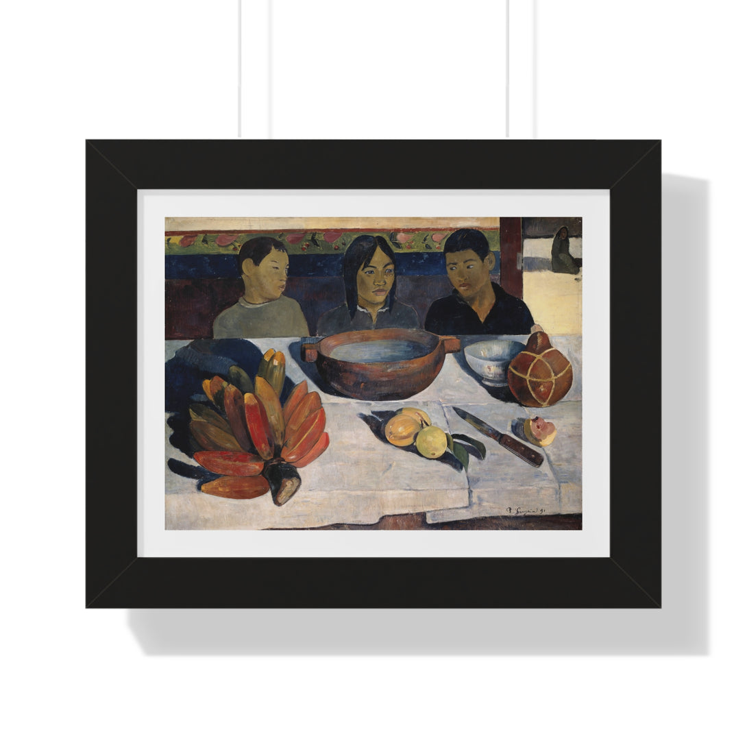 The Meal (The Bananas) by Paul Gauguin - Framed Print - Zapista