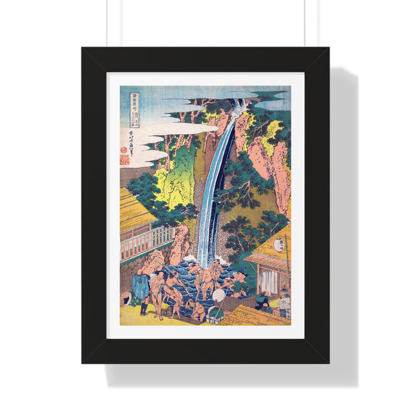 Roben Falls at Oyama in Sagami Province - Framed Print