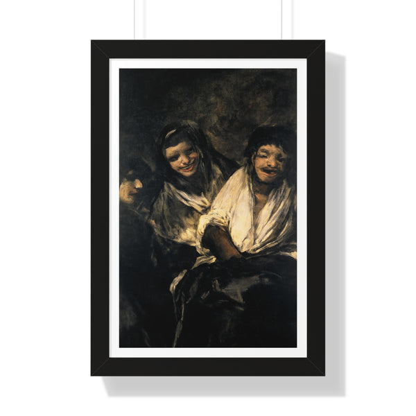 Man Mocked by Two Women - Framed Print